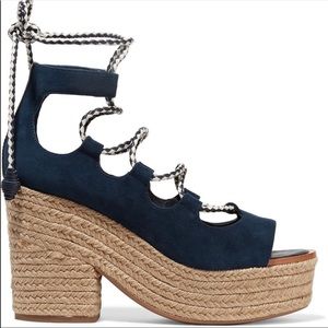 Positano Suede Lace-Up Sandal